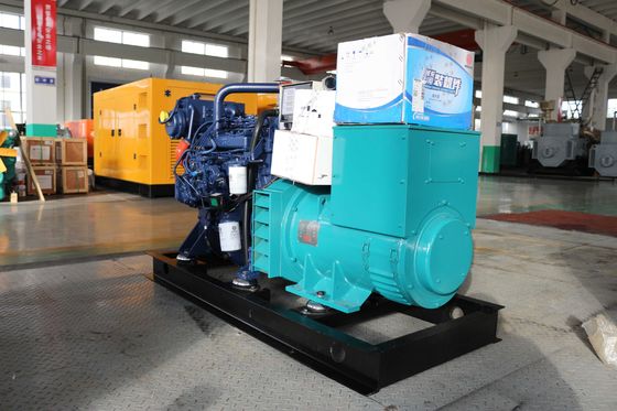 50/60HZ Frequency 100KW/125KVA Weichai Marine Diesel Generator Water Cooled Method