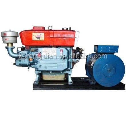 360KG 15KW Air Cooled Single Cylinder Changchai Diesel Engine Generator With Radiator