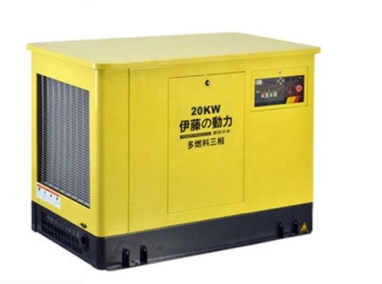 20KW LPG Natural Gas Gasoline Generator with Electric Starting and 380V Rated Voltage